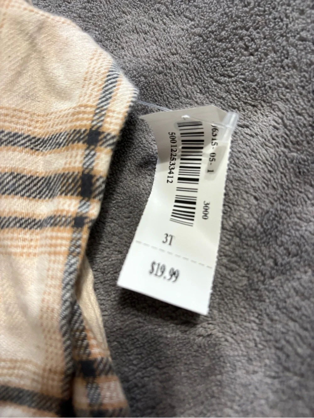 Old Navy Kids 3T Plaid Button-Down Shirt with Orange and Gray Henleys